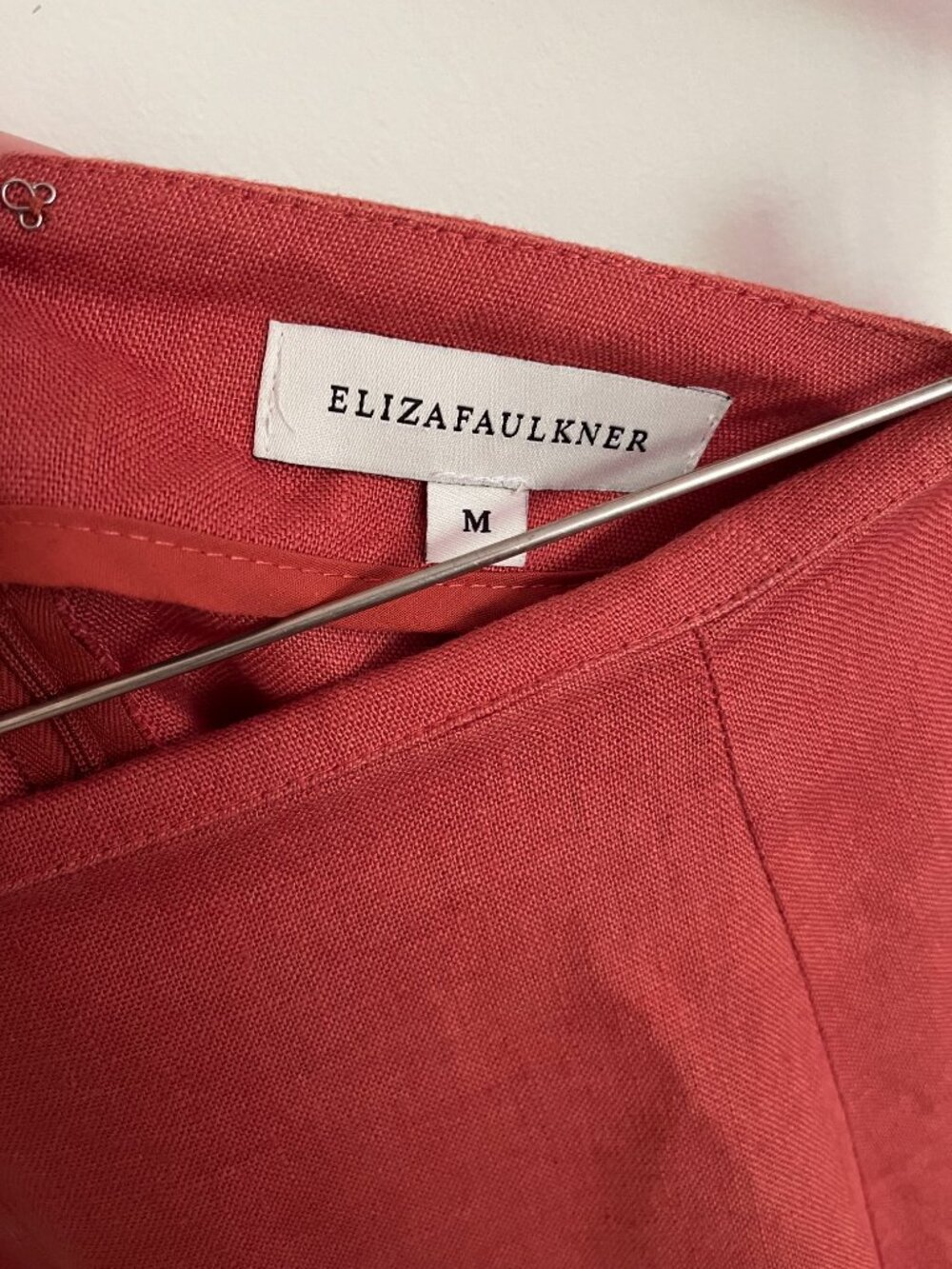 ELIZA FAULKNER | Terracotta Linen Berkley Skirt - Picture 4 of 4